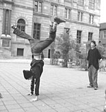 Jugendliche beim Breakdance